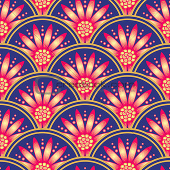 Vintage seamless pattern with