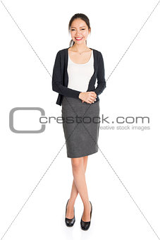 Fullbody portrait of young Asian woman