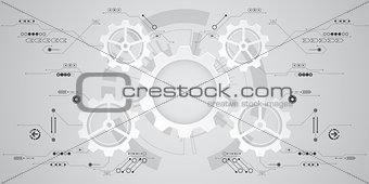 Vector abstract background technology innovation.