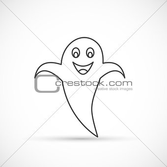 Ghost outline icon