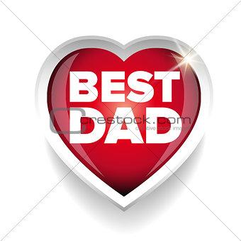 Best Dad vector heart