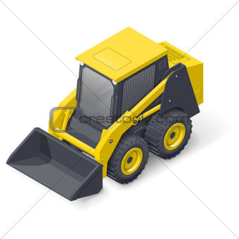 Skid steer mini loader icon