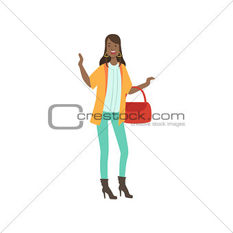 Stylishly Dressed Young Black Woman