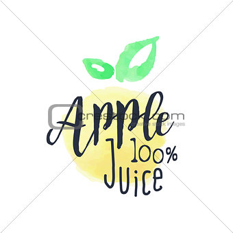 Apple 100 Percent Fresh Juice Promo Sign