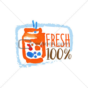 Percent Fresh Smoothie Promo Sign