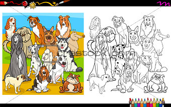 purebred dogs coloring book