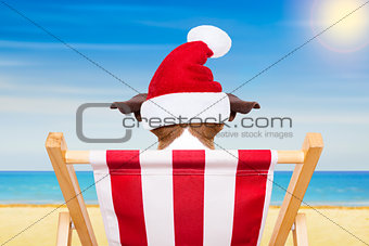 dog beach chair on christmas holidays
