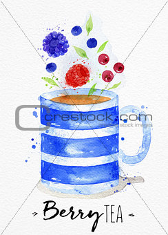 Teacup berry tea