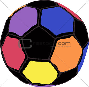 Color futboll ball