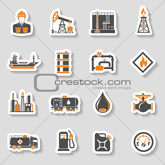 Oil industry Icons Set
