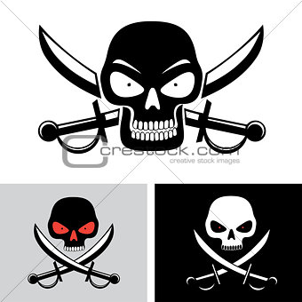 pirate skull flag symbol
