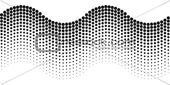 Abstract background halftone wave