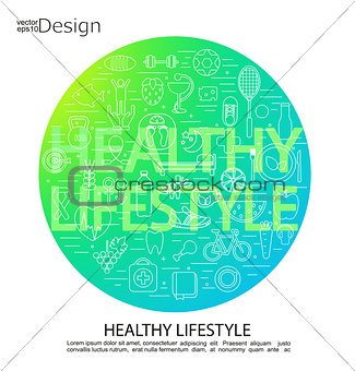 Healthy lifestyle concept.