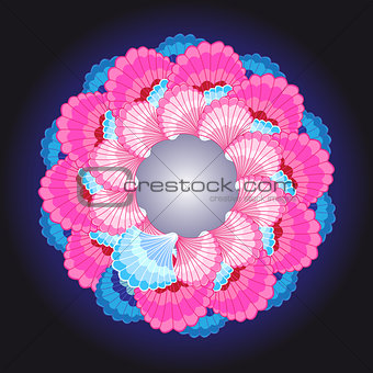 Abstract vector color bright ornament