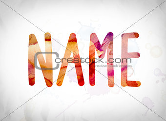 Name Concept Watercolor Word Art