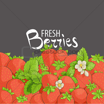 fragile and juicy strawberries