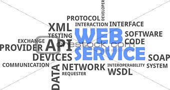 word cloud - web service