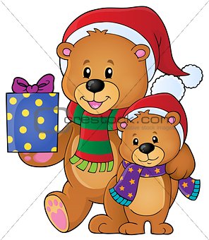 Christmas bears theme image 1