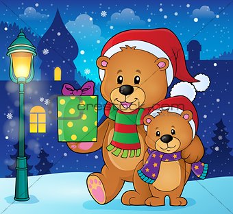 Christmas bears theme image 2