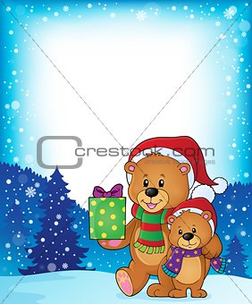 Christmas bears theme image 3