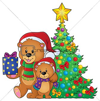 Christmas bears theme image 4