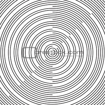 RAdial pattern background Vector radial black background pattern on white. Abstract vector black and white  halftone background