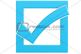 Boxed Blue Tick