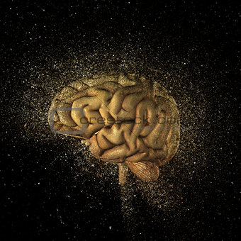 3D exploding brain