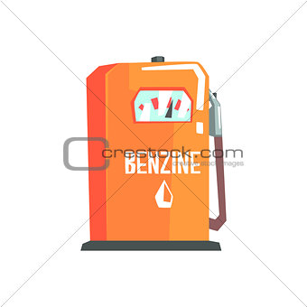 Petrol Station Fuel Filling Item Cool Colorful Vector Illustration