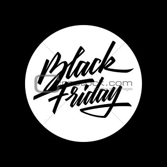 Black Friday Sale Lettering Badge