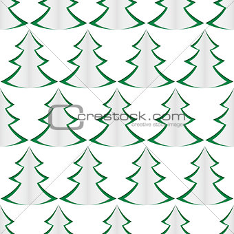 background of green christmas trees