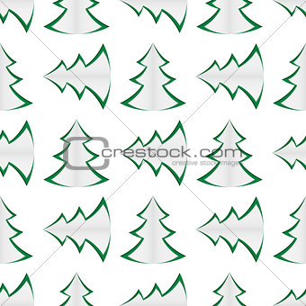 background of green christmas trees