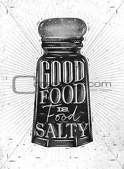 Poster salty food
