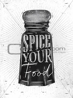 Poster pepper castor spice