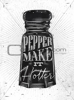 Poster pepper castor