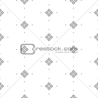 Vector seamless pattern with fine geometric shapes.