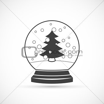 Snowball vector icon