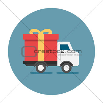 Truck delivey gift box