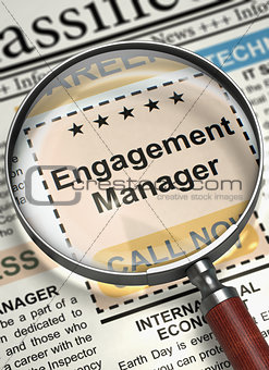 Engagement Manager Join Our Team. 3D.