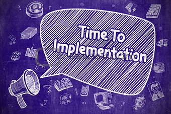 Time To Implementation - Business Concept.