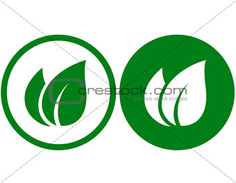 green leaf signs