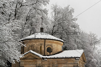 A chapel under the snow