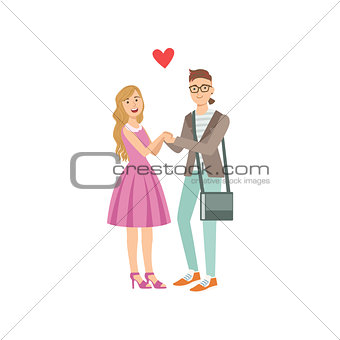 Couple In Love Holding Hands