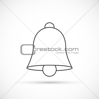 Bell thin line icon