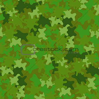 Camouflage Seamless Background. Woodland Style.