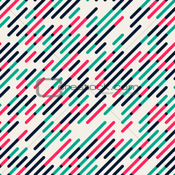 Vector Seamless Parallel Diagonal Red Green Overlapping Color Lines Pattern