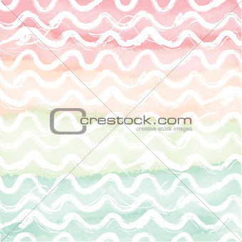 Abstract vector hand-drawn watercolor background.