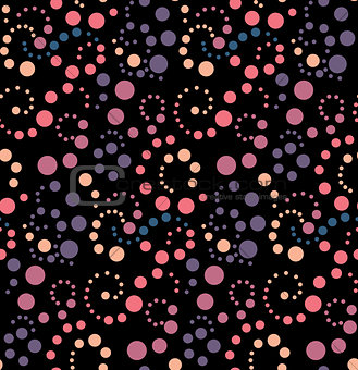 Vector Polka dot seamless pattern