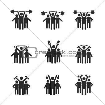 People icons, vector illustration.