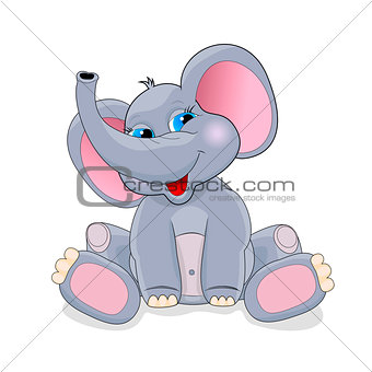 Cute baby elephant                                              